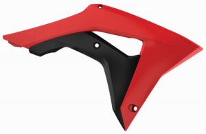 Spoilery chladiče POLISPORT 8414800001 (pár) červeno CR 04/černá pro HONDA CRF 450 R 2017-2020, HONDA CRF 250 R 2017-2020