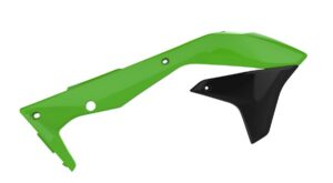 Spoilery chladiče POLISPORT 8418300001 (pár) zelená 05/černá pro KAWASAKI KX 450 (F) 2016-2018