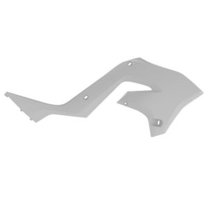 Plastové kryty chladiče POLISPORT 8425800005 restyling bílá pro KAWASAKI KX 125 2003-2008, KAWASAKI KX 250 2T 2003-2008
