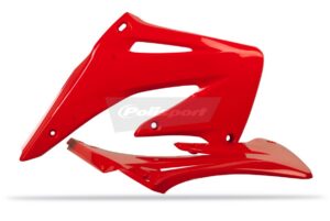 Spoilery chladiče POLISPORT 8429000011 (pár) červená CR 04 pro HONDA CRF 450 R 2002-2004