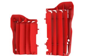 Chrániče chladičů POLISPORT 8462900002 červená CR 04 pro HONDA CRF 450 R 2017-2020, HONDA CRF 450 RX 2017-2020