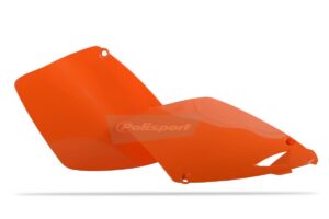 Boční číslové tabulky POLISPORT 8600300003 (pár) oranžová KTM