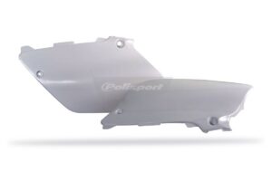 Boční číslové tabulky POLISPORT 8600600001 (pár) bílá pro YAMAHA YZ 125 2002-2014, YAMAHA YZ 250 2002-2014