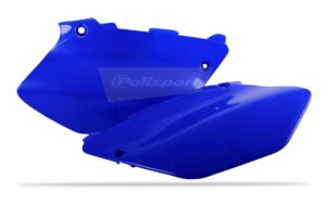 Boční číslové tabulky POLISPORT 8600600003 (pár) modrá Yam98 pro YAMAHA YZ 125 2002-2014, YAMAHA YZ 250 2002-2014