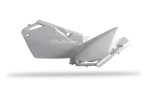 Boční číslové tabulky POLISPORT 8602100001 (pár) bílá pro HONDA CR 85 R / RB 2003-2007