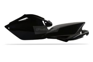 Boční číslové tabulky POLISPORT 8602800002 (pár) černý pro HONDA CRF 250 R 2006-2009