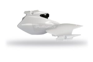 Boční číslové tabulky POLISPORT 8604300001 (pár) černá/bílá pro YAMAHA WR 450 F 2007-2011, YAMAHA WR 250 R 2007-2014