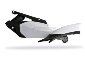 Boční číslové tabulky POLISPORT 8604400001 (pár) černá/bílá pro YAMAHA YZ 450 F 2010-2013
