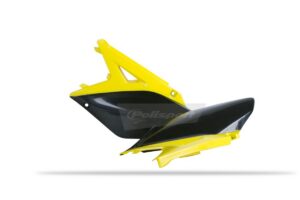 Boční číslové tabulky POLISPORT 8605200001 (pár) žluto RM 01/černá pro SUZUKI RM-Z 250 2010-2018