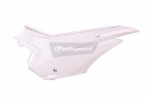 Boční číslové tabulky POLISPORT 8606600002 (pár) bílá pro HONDA CRF 110 F 2013-2018