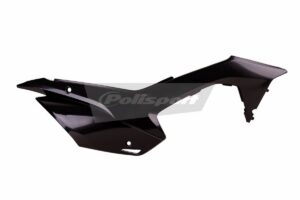 Boční číslové tabulky POLISPORT 8606600003 (pár) černý pro HONDA CRF 110 F 2013-2018