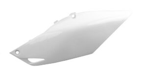 Boční číslové tabulky POLISPORT 8606800002 (pár) bílá pro HONDA CRF 450 R 2013-2016, HONDA CRF 250 R 2014-2017