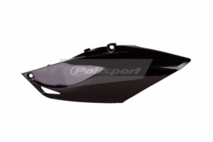Boční číslové tabulky POLISPORT 8606800003 (pár) černý pro HONDA CRF 450 R 2013-2016, HONDA CRF 250 R 2014-2017
