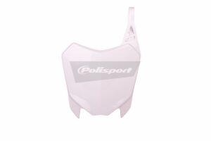 Přední tabulka POLISPORT 8658800002 bílá pro HONDA CRF 110 F 2013-2018