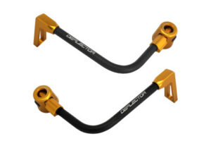 Chrániče páček ACCOSSATO DE003 s černou hadicí a kloubem right + left , aluminium
