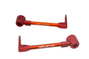 Chrániče páček ACCOSSATO DE003 s oranžovou hadicí a kloubem right + left , aluminium