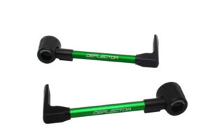 Chrániče páček ACCOSSATO DE003 se zelenou hadicí a kloubem right + left , aluminium