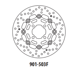Brzdový kotouč GOLDFREN 901-503F přední 249 mm