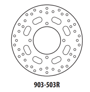 Brzdový kotouč GOLDFREN 903-503R zadní 240 mm