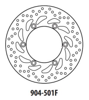 Brzdový kotouč GOLDFREN 904-501F přední 260 mm
