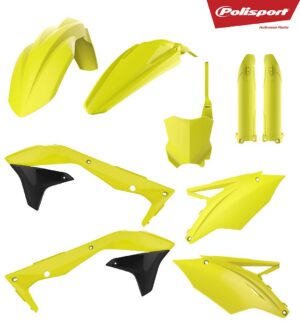 Sada plastů POLISPORT 90744 neonově žlutá pro KAWASAKI KX 450 (F) 2016-2018