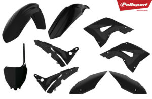 Sada plastů POLISPORT 90821 restyling černý pro HONDA CR 125 R 2002-2007, HONDA CR 250 R 2002-2007