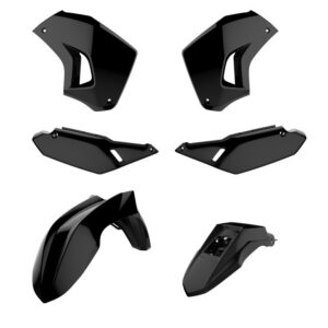 Sada plastů POLISPORT 90858 černá pro KAWASAKI KLR 650 2008-2018