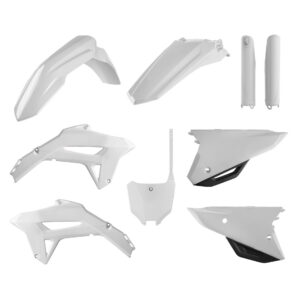 Sada plastů POLISPORT 91055 bílá pro HONDA CRF 450 R 2021-2024, HONDA CRF 250 R 2022-2024