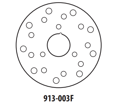 Brzdový kotouč GOLDFREN 913-003F přední 154 mm
