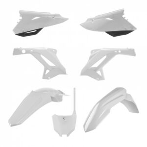 Sada plastů POLISPORT 91310 bílá pro HONDA CR 125 R 2002-2007, HONDA CR 250 R 2002-2007