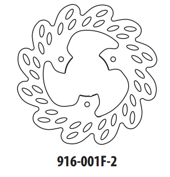 Brzdový kotouč GOLDFREN 916-001F-2 přední 190 mm