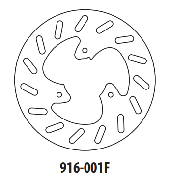 Brzdový kotouč GOLDFREN 916-001F přední 190 mm