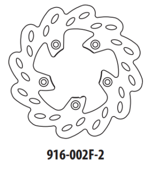 Brzdový kotouč GOLDFREN 916-002F-2 přední 173,5 mm