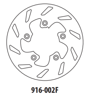 Brzdový kotouč GOLDFREN 916-002F přední 173,5 mm