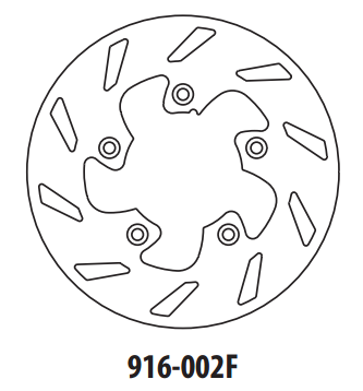 Brzdový kotouč GOLDFREN 916-002F přední 173,5 mm