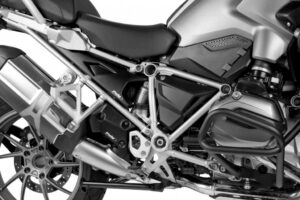 Boční číslové tabulky PUIG 9234J matná černá pro BMW R 1200 GS 2013-2018