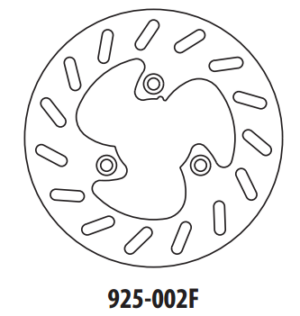Brzdový kotouč GOLDFREN 925-002F přední 190 mm