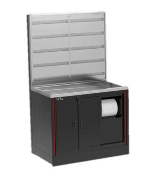 Pracovní stůl pro servis odpružení - konfigurovatelné LV8 EQSB12-01 L 1200 mm černý