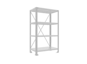 Policový modul (4 police) LV8 EQSC0807.G (H2000mm x 800mm x 700mm) zelená
