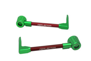 Chrániče páček ACCOSSATO DE003 s červenou hadicí a kloubem right + left , aluminium
