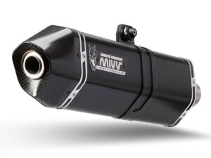 2 koncovky výfuku MIVV SPEED EDGE S.052.LRB Černá ocel pro SUZUKI GSX 1300 Hayabusa / SE 2008-2017