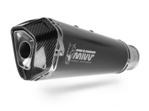 Koncovka výfuku MIVV DELTA RACE A.011.LDRB Černá ocel pro APRILIA RS 125 2T 2017-2020, APRILIA RS 125 4T 2017-2020