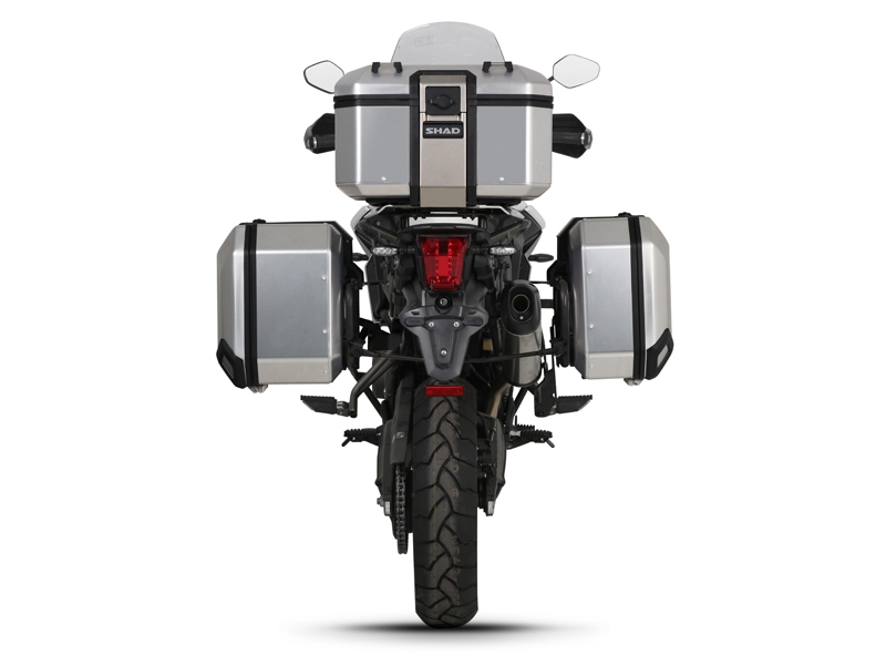 Kompletní sada hliníkových kufrů SHAD TERRA, 37L topcase 36L/47L boční kufry, včetně montážní sady a plotny SHAD TRIUMPH Tiger 800 - Obrázek 2