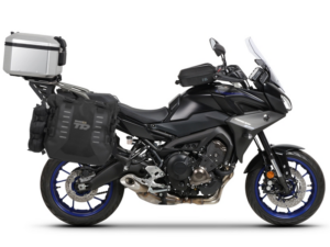 Kompletní sada bočních adventure brašen SHAD TERRA TR40 a hliníkového 48L topcase, včetně montážní sady SHAD YAMAHA MT-09 Tracer / Tracer 900