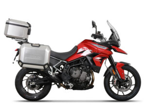 Kompletní sada hliníkových kufrů SHAD TERRA, 48L topcase   36L/47L boční kufry, včetně montážní sady a plotny SHAD TRIUMPH Tiger 900