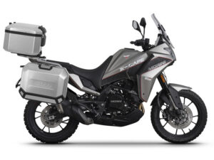 Kompletní sada hliníkových kufrů SHAD TERRA, 37L topcase 36L/36L boční kufry, včetně montážní sady a plotny SHAD Moto Morini X-Cape 649