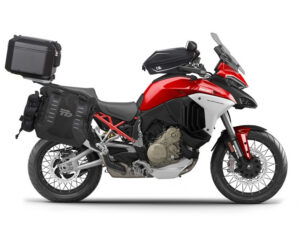 Kompletní sada bočních adventure brašen SHAD TERRA TR40 a černého hliníkového 37L topcase, včetně montážní sady SHAD Ducati Multistrada 1200 V4