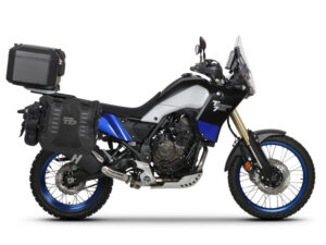 Kompletní sada bočních adventure brašen SHAD TERRA TR40 a  černého hliníkového 37L topcase, včetně montážní sady SHAD YAMAHA Tenere 700 XTZ690