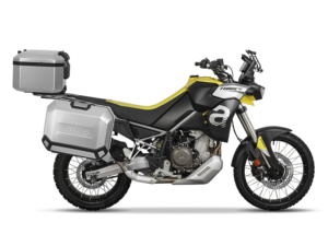Kompletní sada hliníkových kufrů SHAD TERRA, 55L topcase 36L/47L boční kufry, včetně montážní sady a plotny SHAD Aprilia Tuareg 660