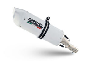 Koncovka výfuku Slip-on GPR ALBUS EVO4 E4.H.244.ALBE4 Lesklá bílá pro HONDA CB 500 X / XA 2016-2018